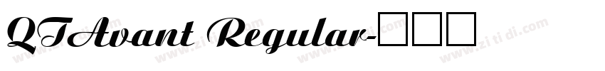 QTAvant Regular字体转换